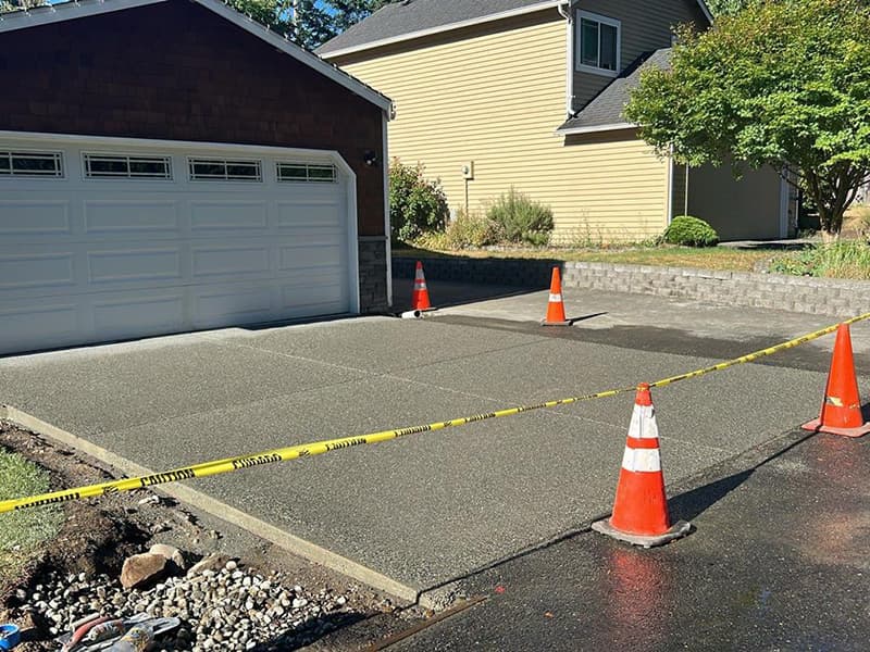 Concrete sidewalk project